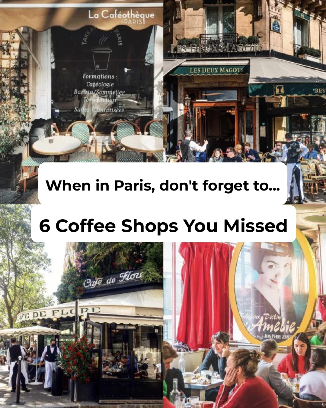 6 Must-Visit Cafés in Paris