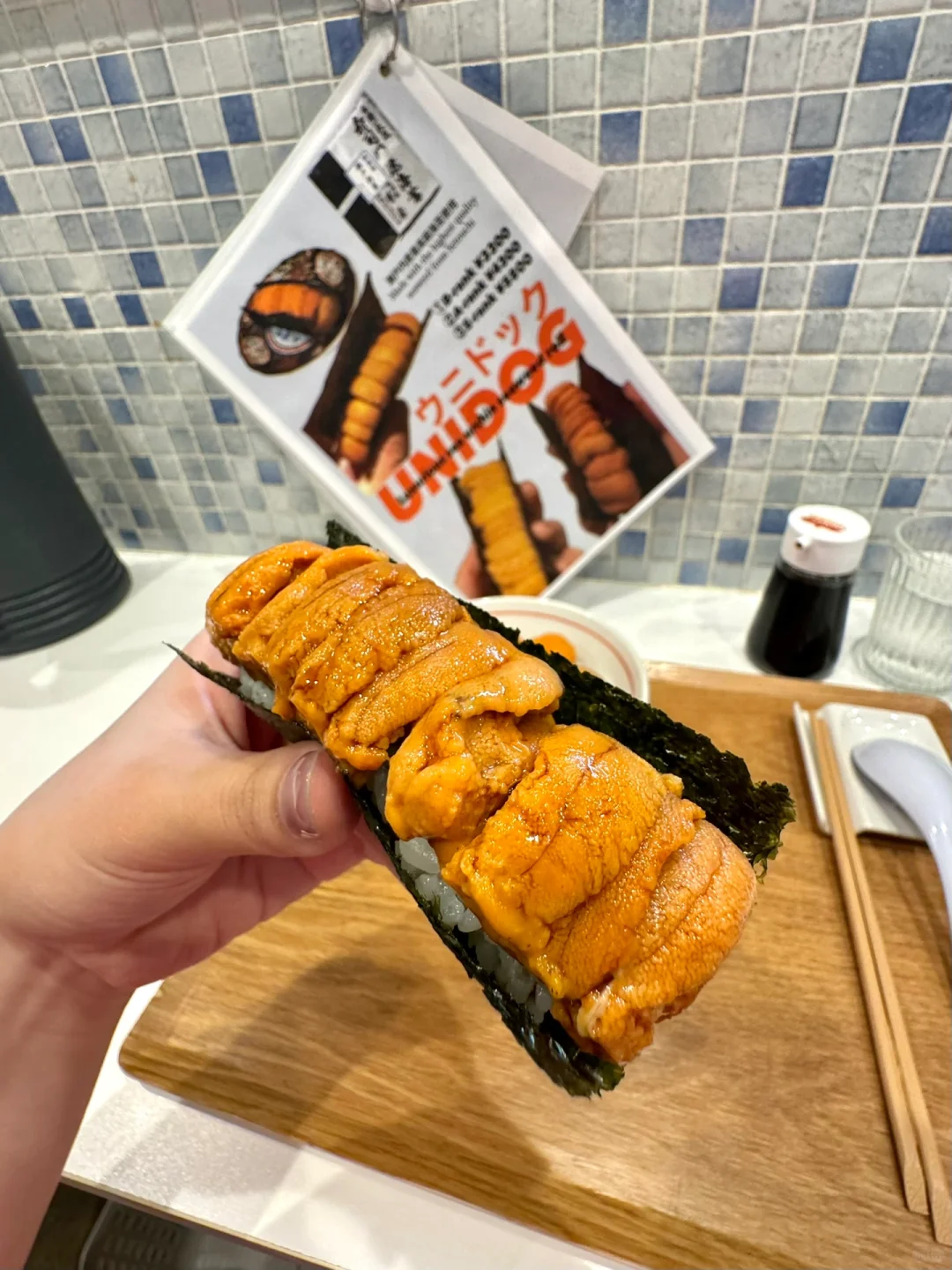 Slammed This Uni Sushi + Uni Bowl in Osaka 🇯🇵!