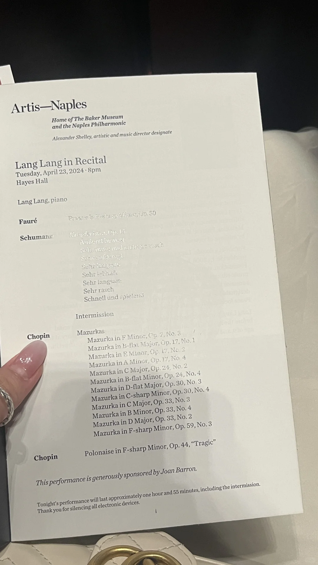 Lang Lang @ Arits Naples Miami