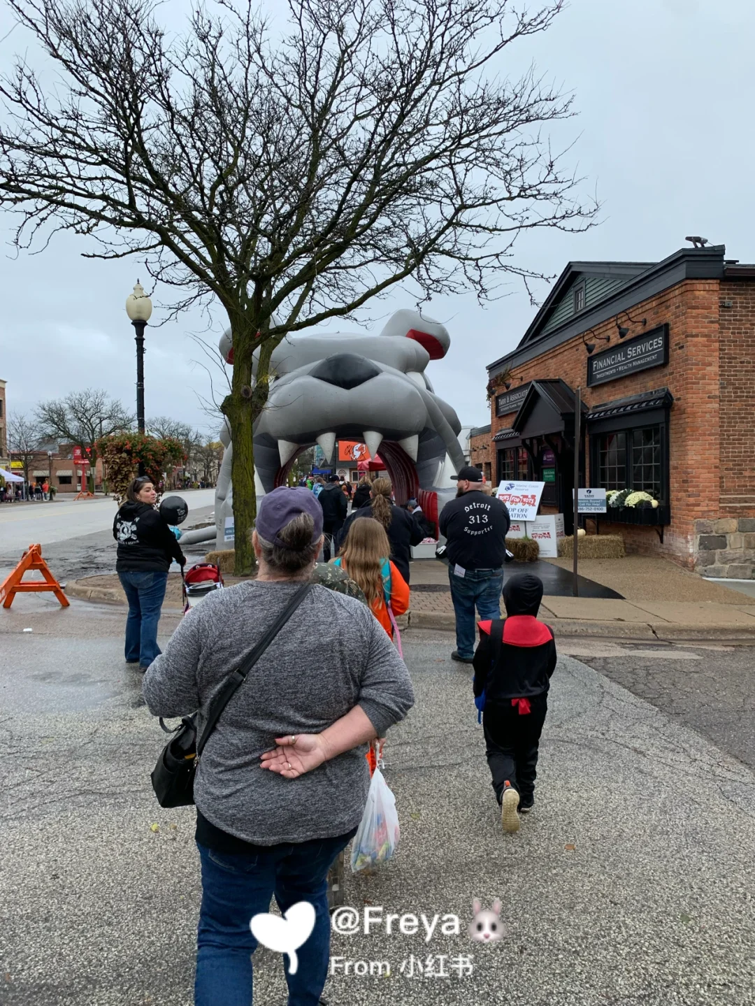 Halloween on Tillson Street in Michigan