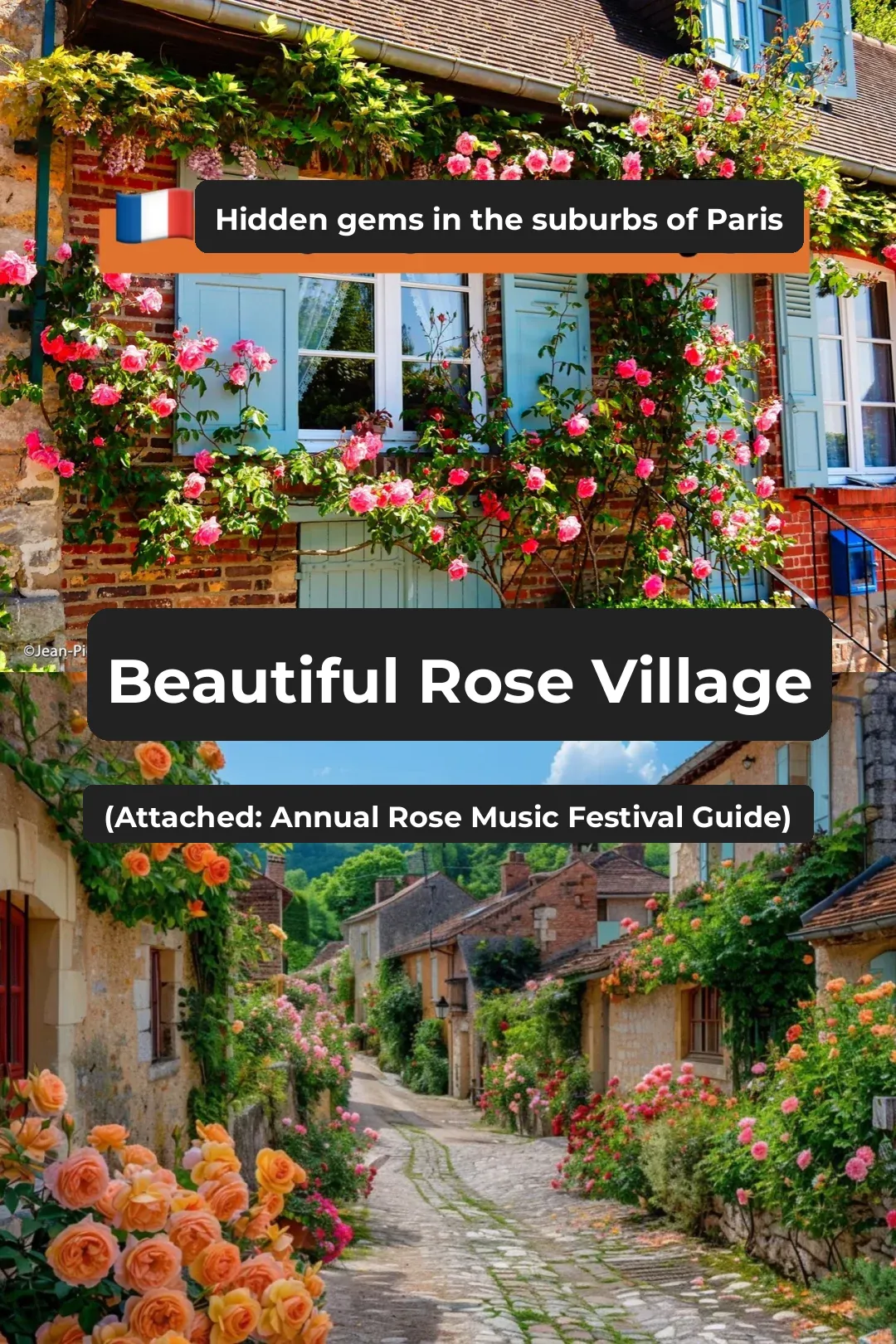 🇫🇷 Day Trip from Paris | The Stunning 🌹 Rose Village