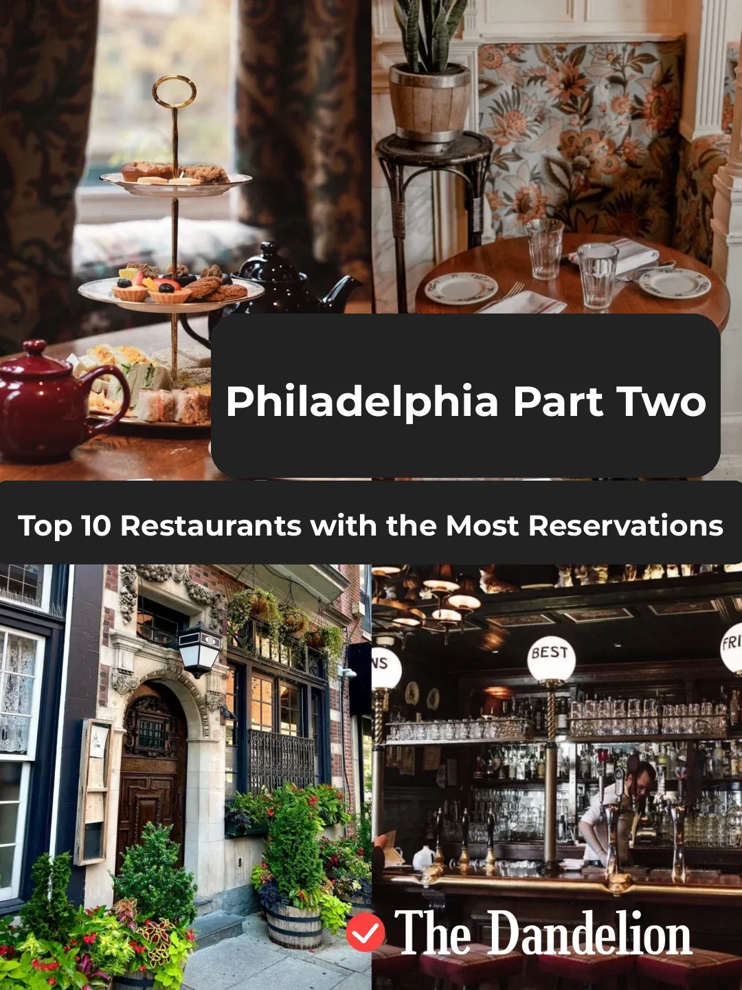 Top 10 Most Booked Restaurants in Philadelphia [Part 2]