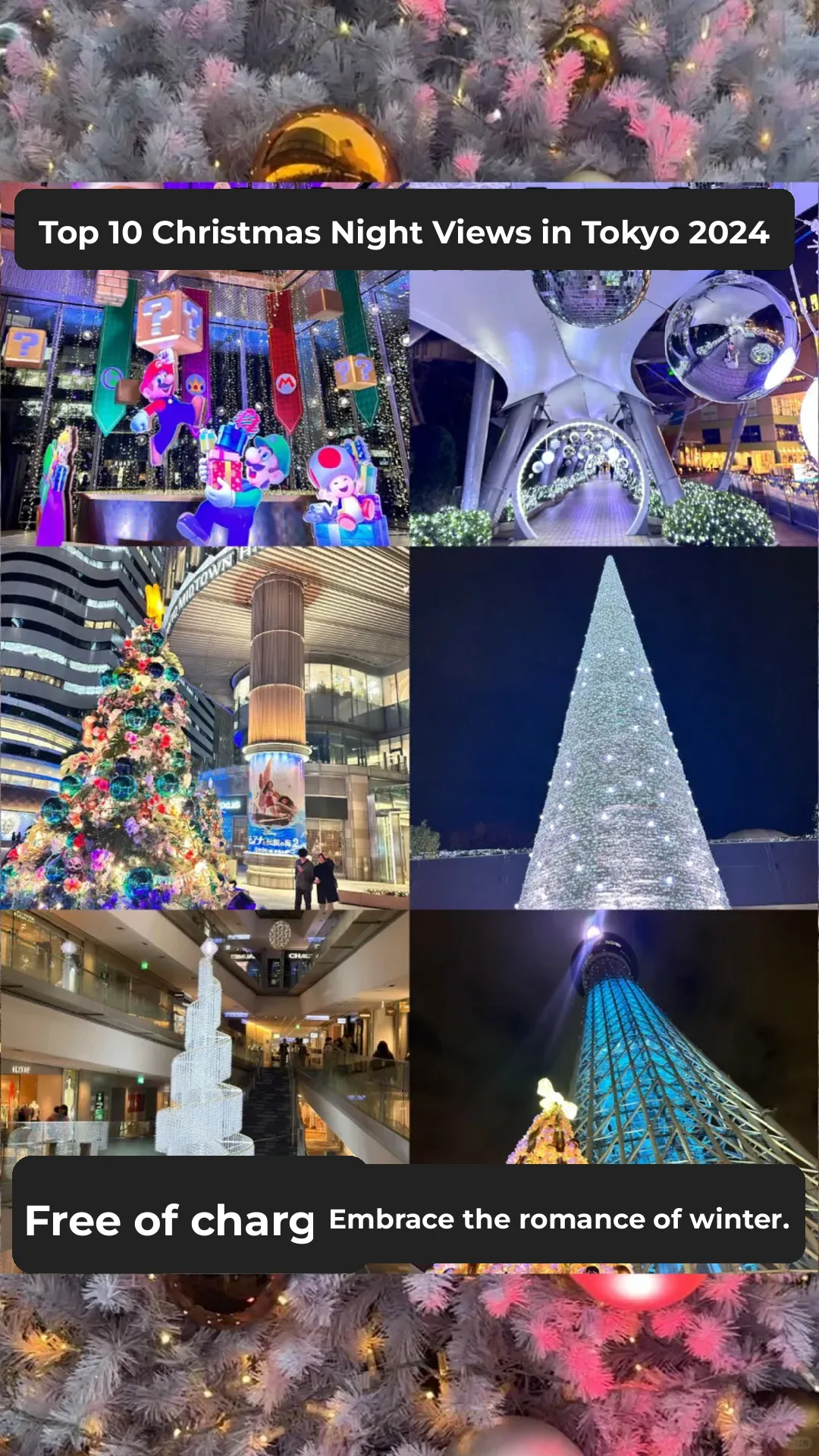 **Top 10 Tokyo Christmas Night Views for 2024 (Including Detailed Addresses)**