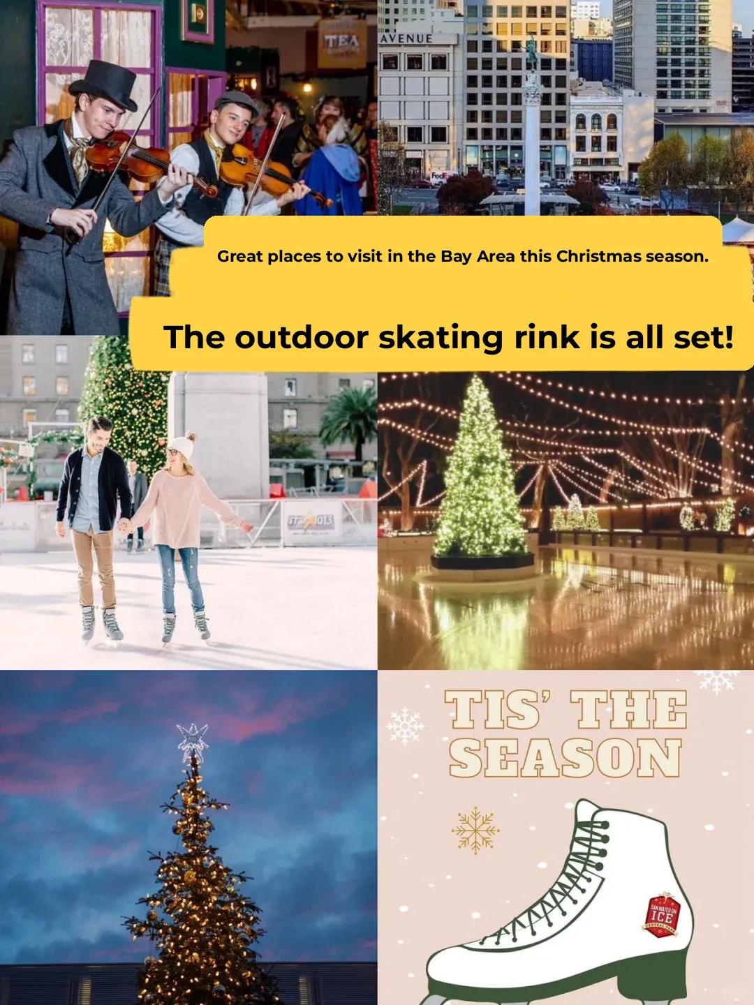 Bay Area Must-Visit Spots | Outdoor Ice Rinks ⛸️ All Summed Up Here!